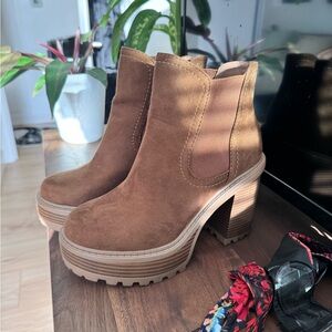 suede brown boots